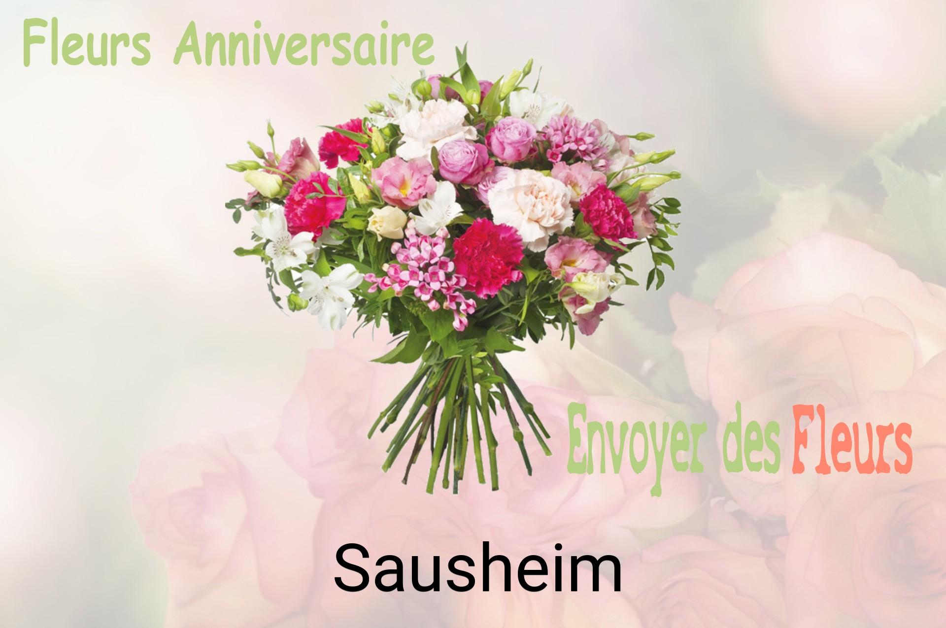 Bouquet de fleurs d’anniversaire livré à Sausheim