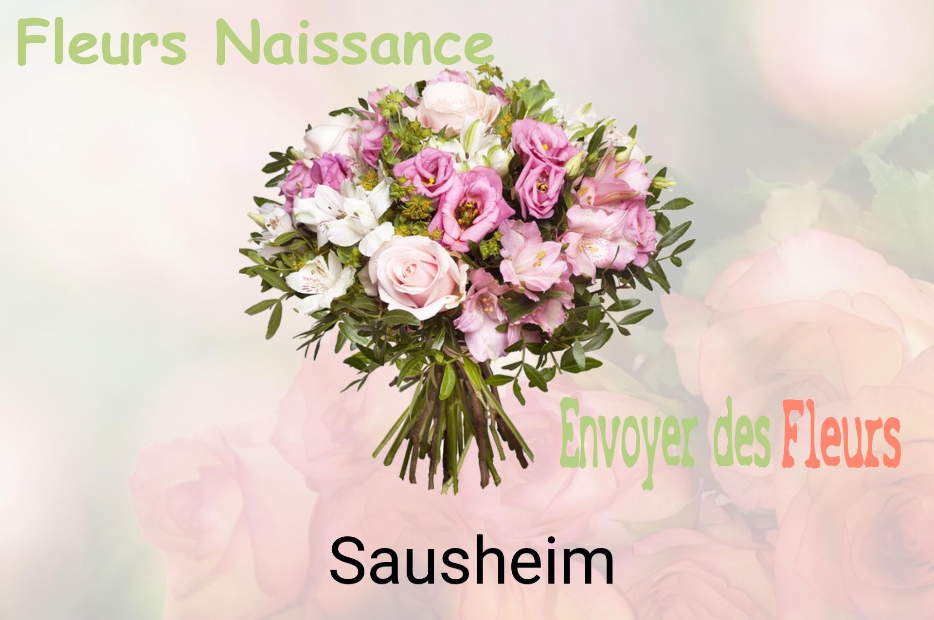 Bouquet de fleurs de naissance livré à Sausheim